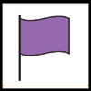 Purple surf flag