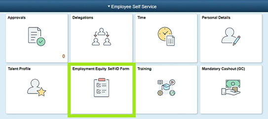 Screenshot of MyGCHR menu