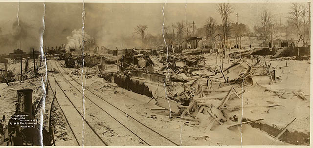 Photographie historique de l'explosion d'Halifax