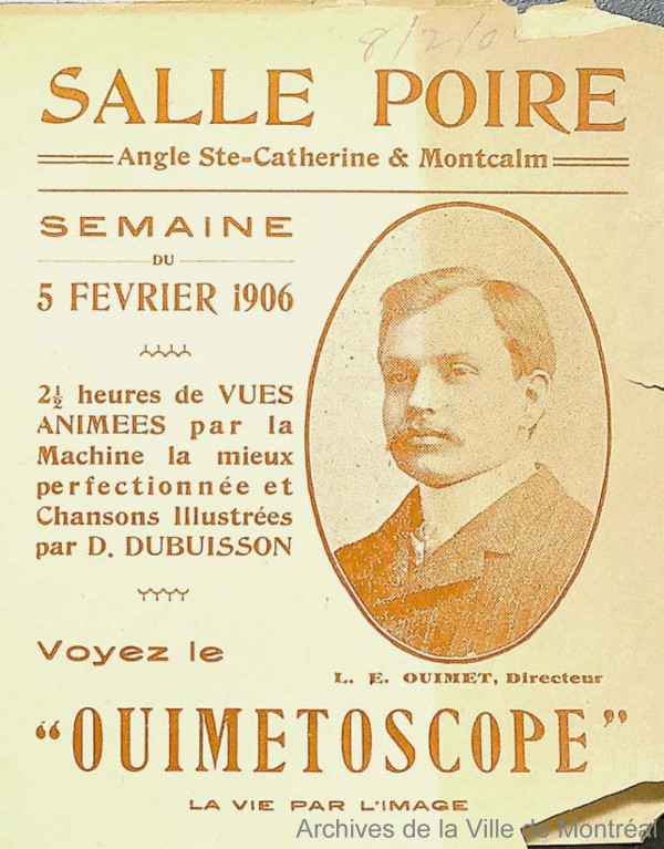 Photo of a poster featuring a man