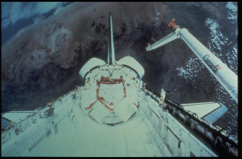 First Canadarm deployment in space, 1981