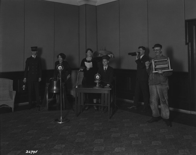 Group in a studio