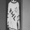 A historical photo of a hockey jersey