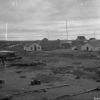 Black and white large view of Herschel Island, 1930