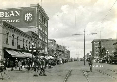 View of Main Street, Moose Jaw, Saskatchewan, circa 1910-1913