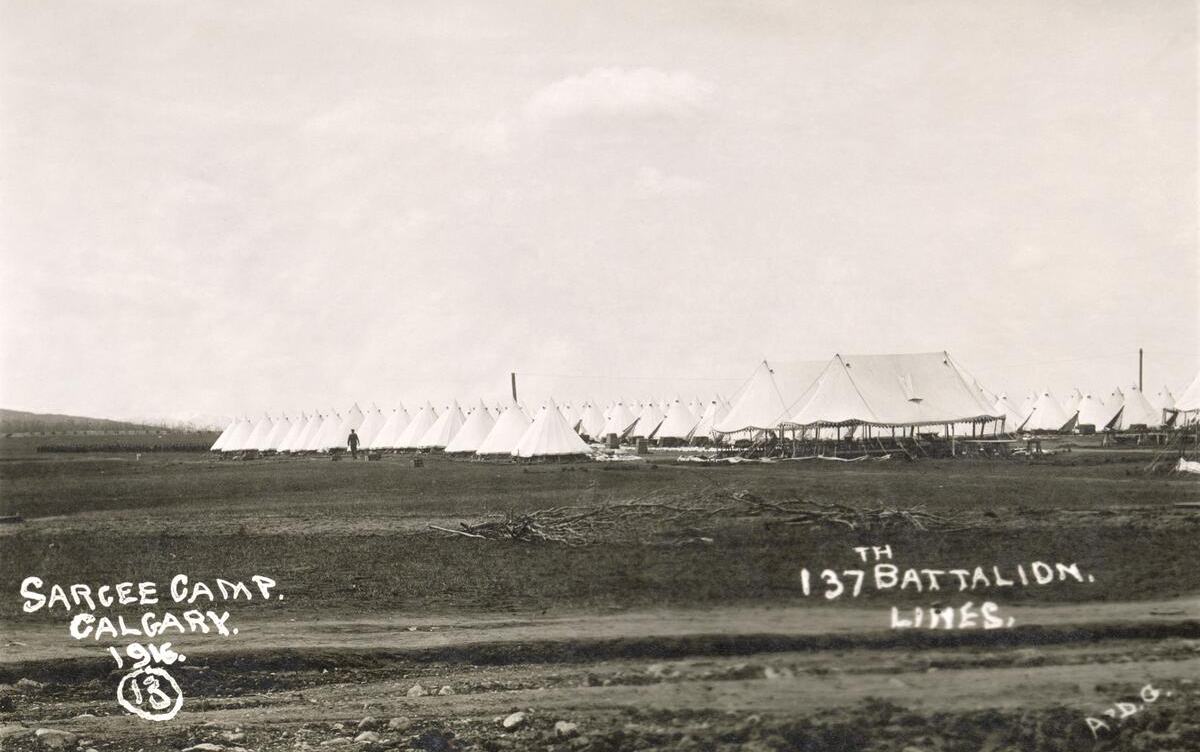Army barracks quarters, circa 1916