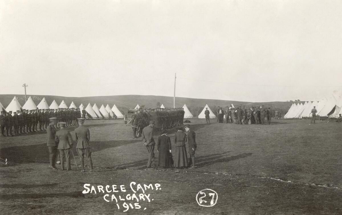 Army barracks, quarters, groups and formations of army personnel, 1915