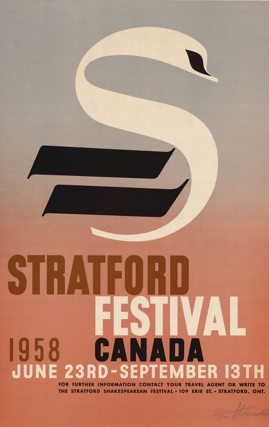 Une brochure historique du Festival de Stratford