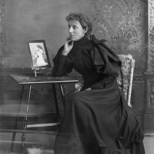 Portrait of Geraldine Moodie, designated as a national historic person for its historical importance as a professional photographer, circa 1890