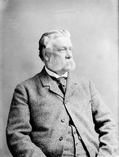 Black and white portrait of a man looking to the side