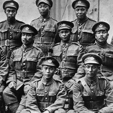 Portrait of World War One Soldiers in France