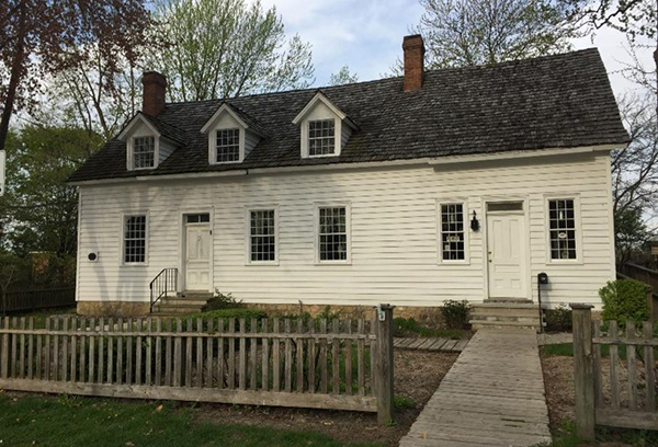 La maison Park, élévation avant, 214 rue Dalhousie, Amherstburg, Ontario, construite à la fin du XVIIIe siècle
