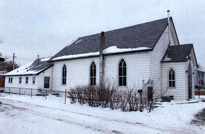 Side facade of a church