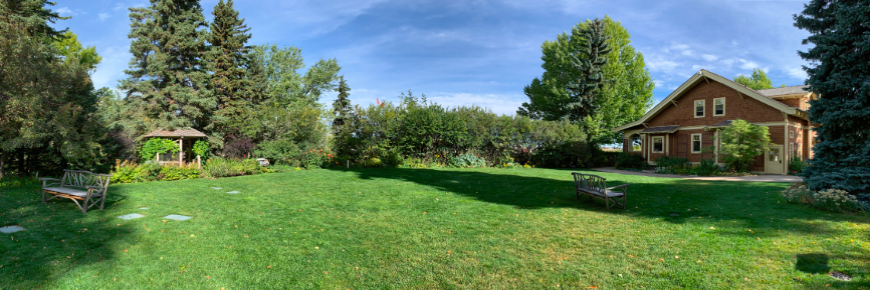 Panoramic view of Reader Rock Garden.