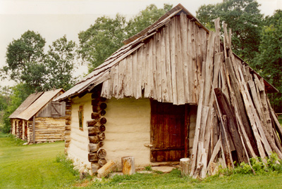 Photo d'un bâtiment historique en bois