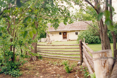 Photo d'un bâtiment historique en bois