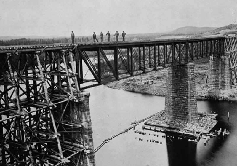 Workers on the railway