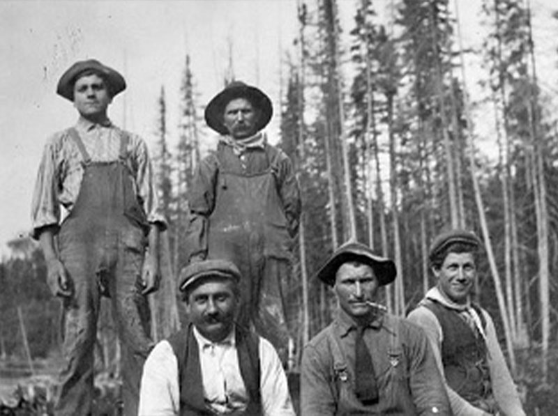 Five men outside