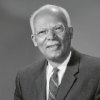 Black and white portrait of a man