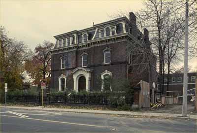 A large house on a street