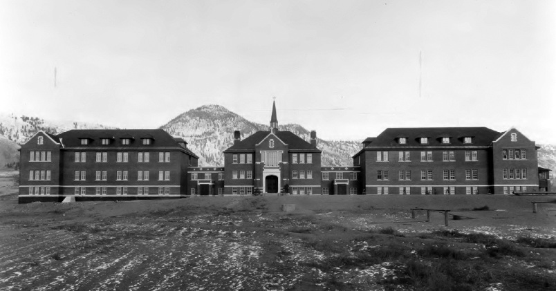 Ancien pensionnat indien de Kamloops, Colombie Britannique, vers 1930