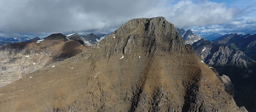 View of Mount Whymper in Kootenay National Park. 