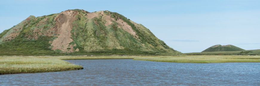 A pingo (small hill of earth).