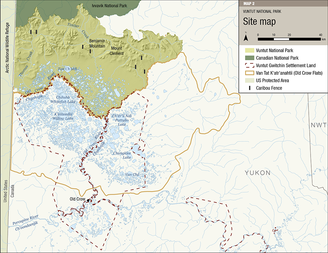 Map 2: Vuntut National Park