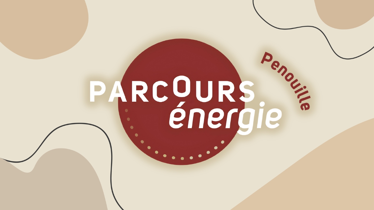 Logo qui se lit comme suit : Parcours énergie Penouille.