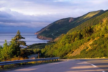 Scenic view of the Cabot Trail.