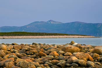 View of Green Point at Dusk.