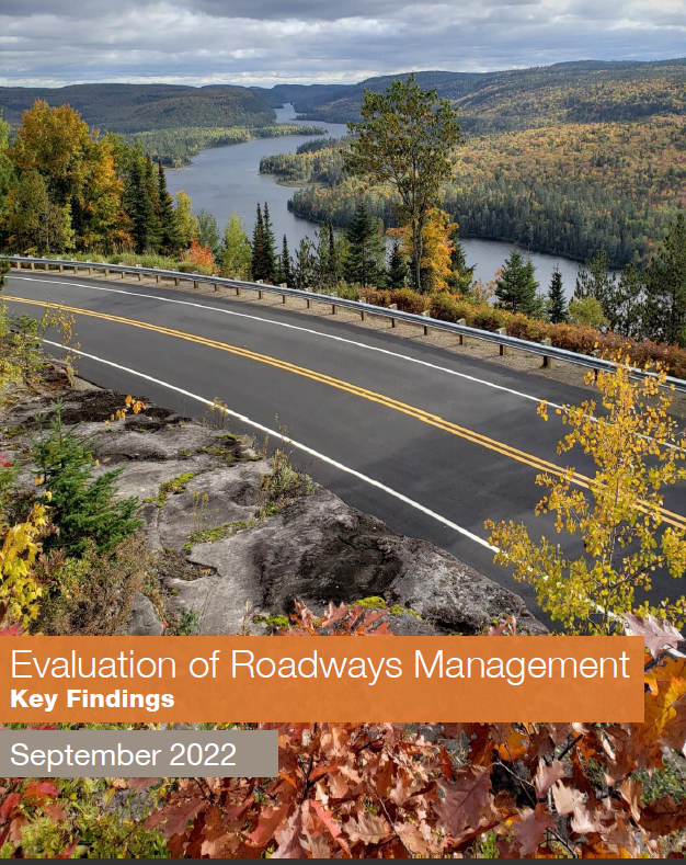 Evaluation of Roadways Management - cover page