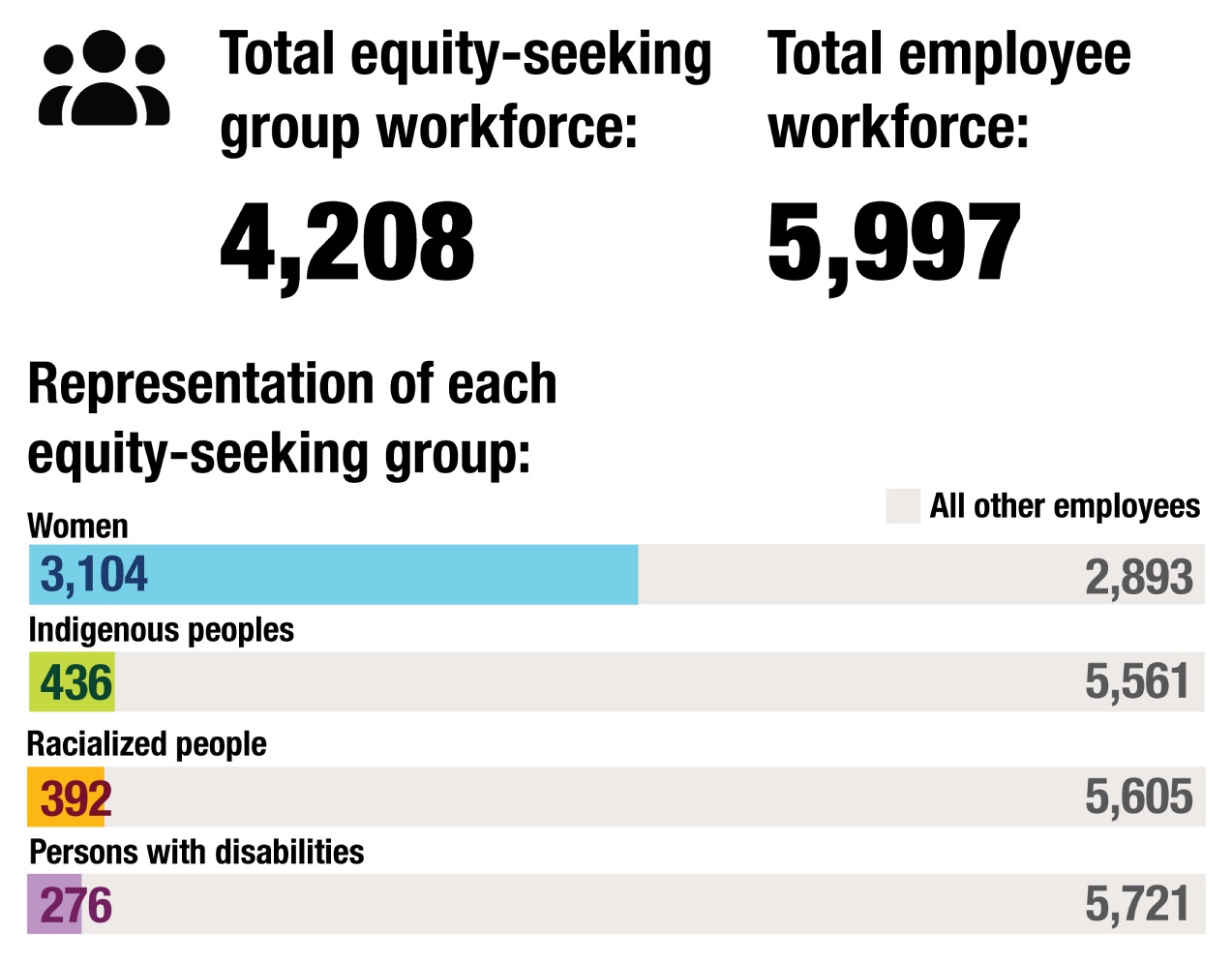 Figure 2:  Workforce representation - text version follows.