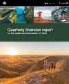 The cover page of the quarterly financial statement.