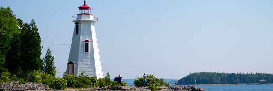The Big Tub lighthouse.