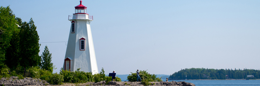 The Big Tub lighthouse. 