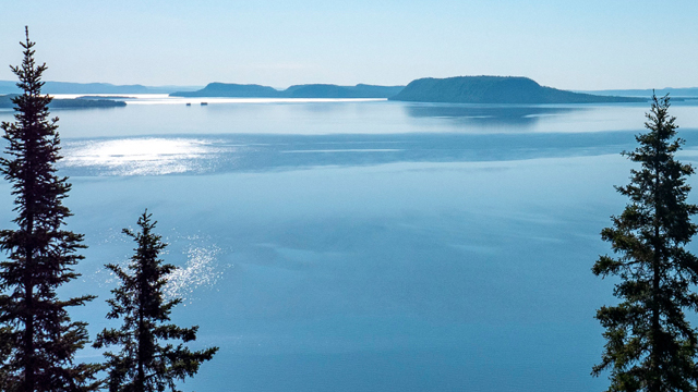 Une vue du lac Supérieur.