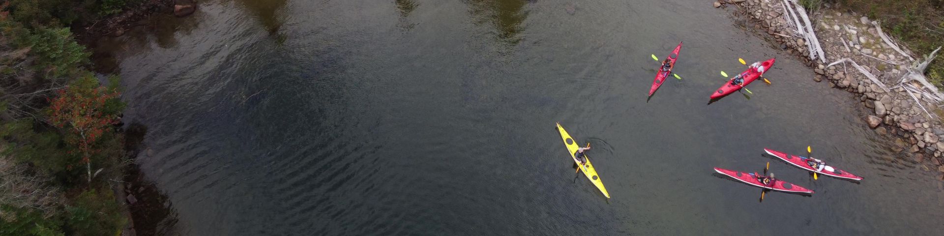 A kayak tour on Lake Superior.