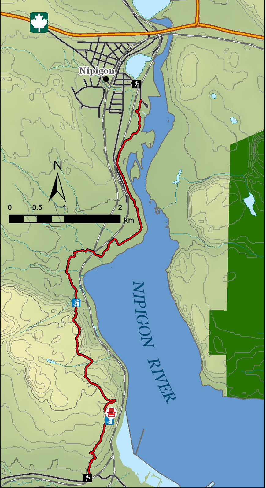 Nipigon River Map