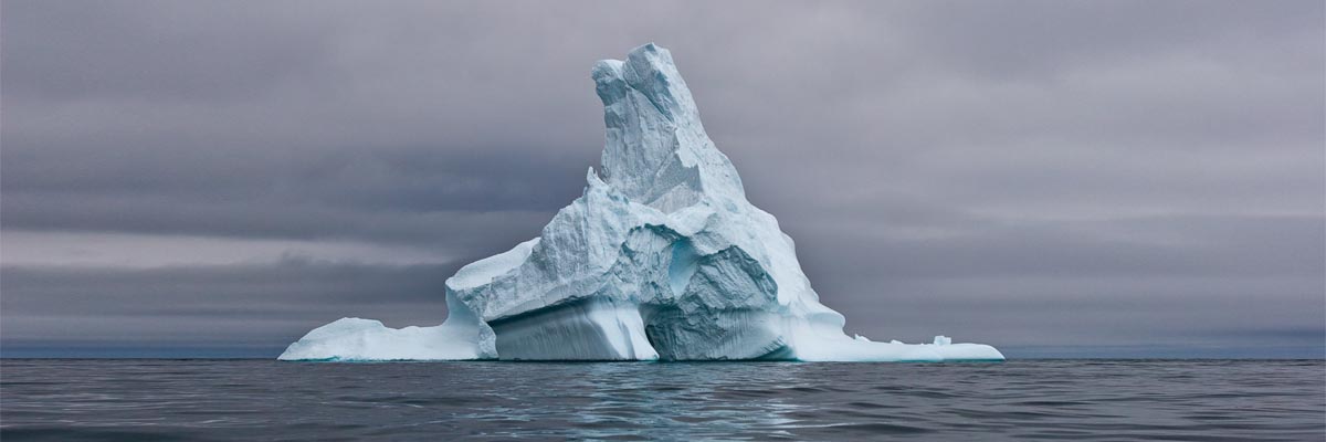 Un iceberg dans la baie Saglek