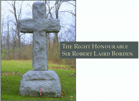 The Right Honourable Sir Robert Laird Borden - Photograph of his grave site