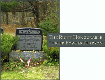 The Right Honourable Lester Bowles Pearson - Photograph of his grave site