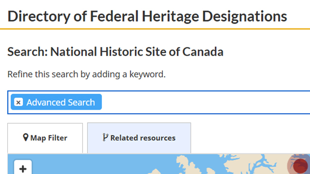 An example of the search bar function of the DFHD search tool, a description follows in the image caption.