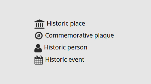 Icons by record type, a description follows in the caption.