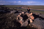 Subterranean Food Cache, Tuktut Nogait National Park of Canada