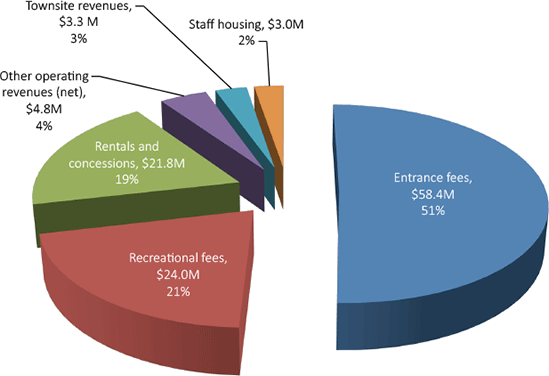 Pie Chart - Revenues by Major Classification