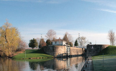 View from below the lock