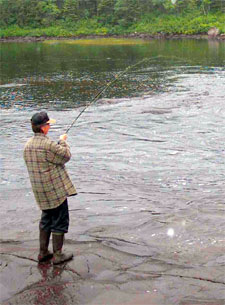 Man fishing