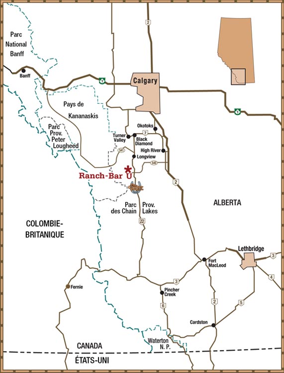 Cadre régional du Bar U Ranch