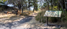 Showing entrance to the south part of the trail and the ground
